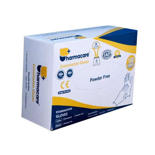 Pharmacare Latex Examination Gloves Powder Free