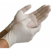 Powder Free Latex Examination Gloves - High-quality Latex, Half-finger Design, Plain Pattern, Washable, Comfortable Fit , Ideal For Medical Use