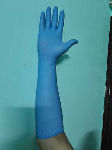 Woolen Long Cuff Nitrile Gloves