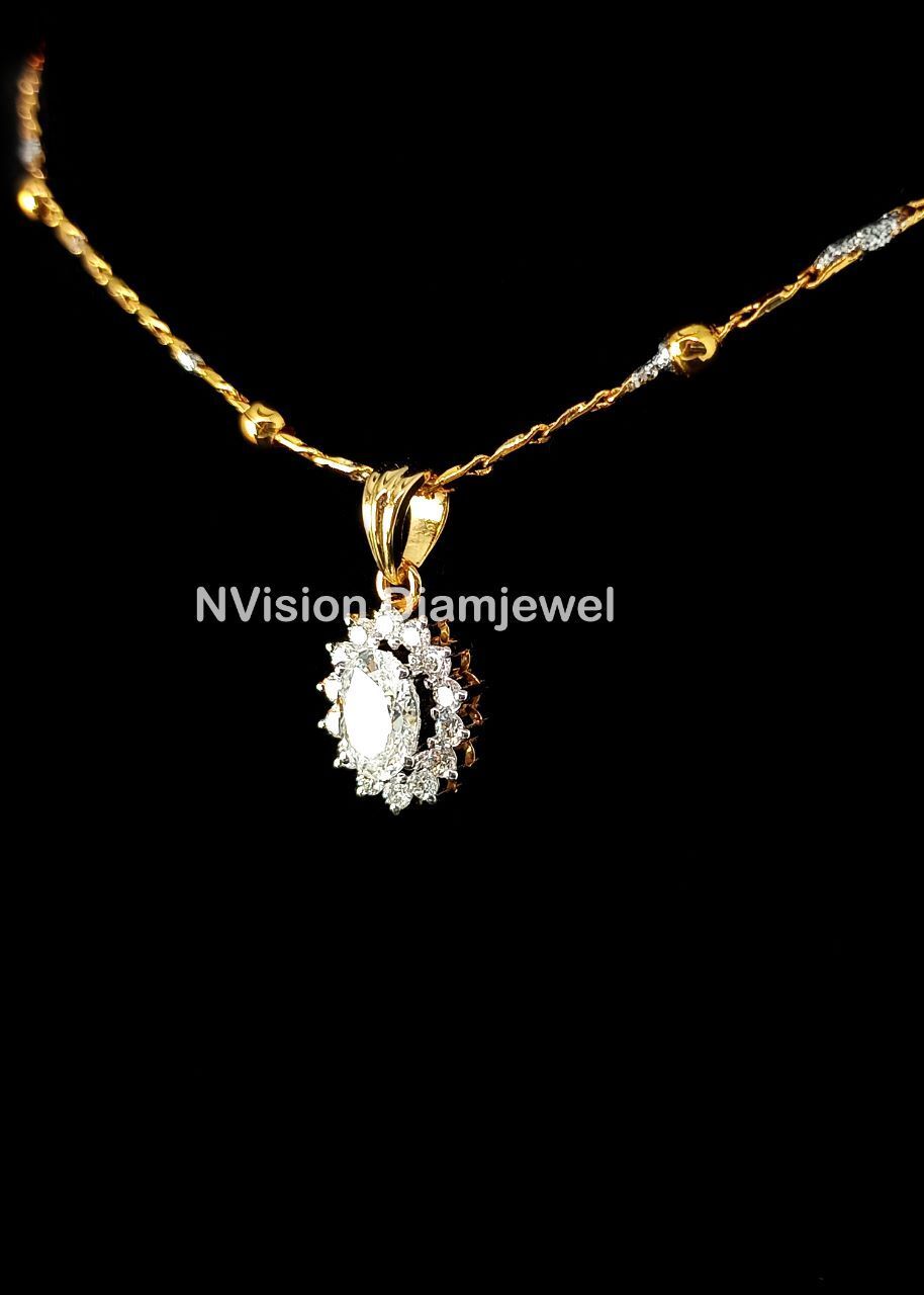 Lab Grown Diamond Solitaire Diamond Pendant