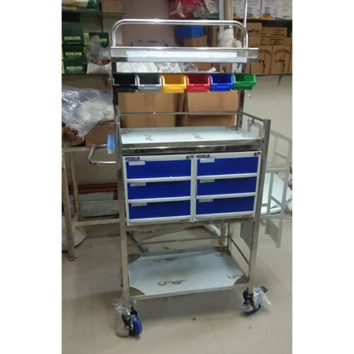 Stainless Steel Crash Cart Trolley