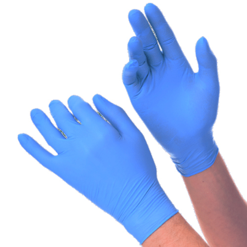 Blue Disposable Nitrile Medical Gloves