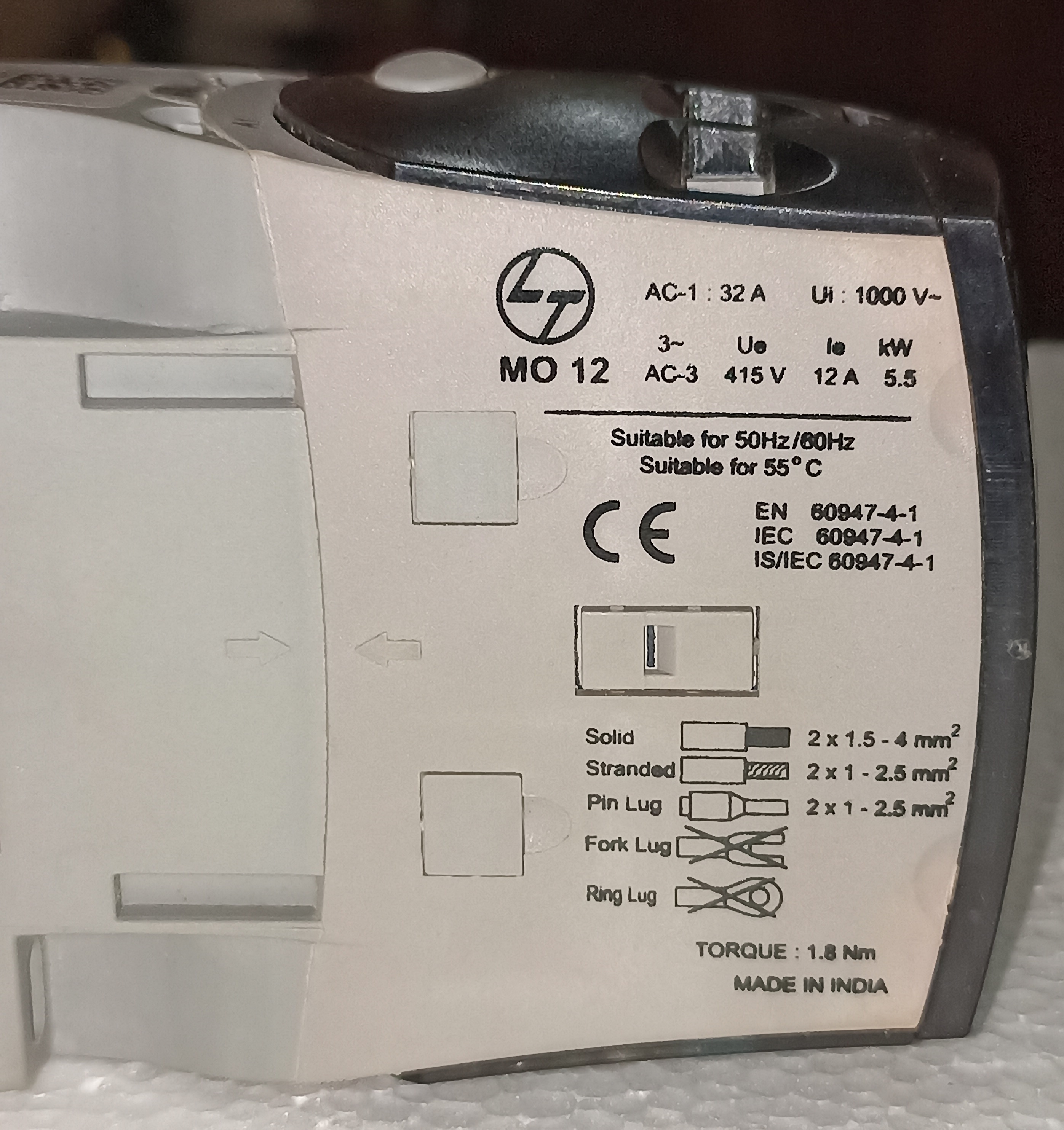 LT NEW MO-12 3 POLE CONTACTOR