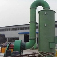 Dry Scrubber - Steel Build, 50 Hertz Frequency, 220-240 Volt Voltage, Green Color | Industrial Application, Warranty Included