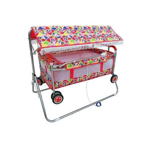 Multicolored Foldable Baby Cradle