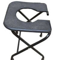 Iron Black Commode Stool