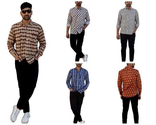 Printed Men Shirt Full Sleeve