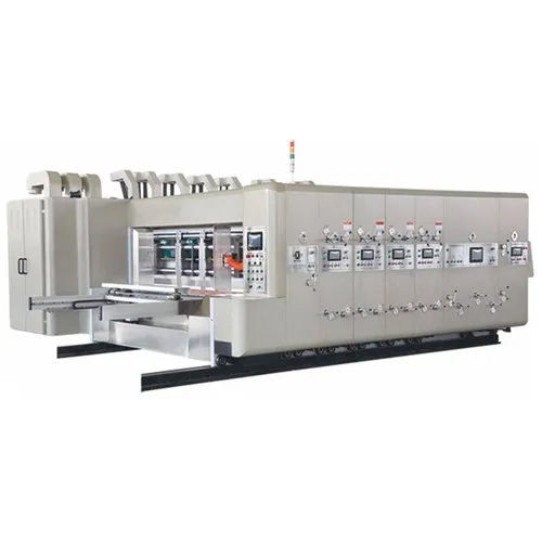 Grey Flexo Printer Slotter Lead Edge Feeding Die Cutter Machine