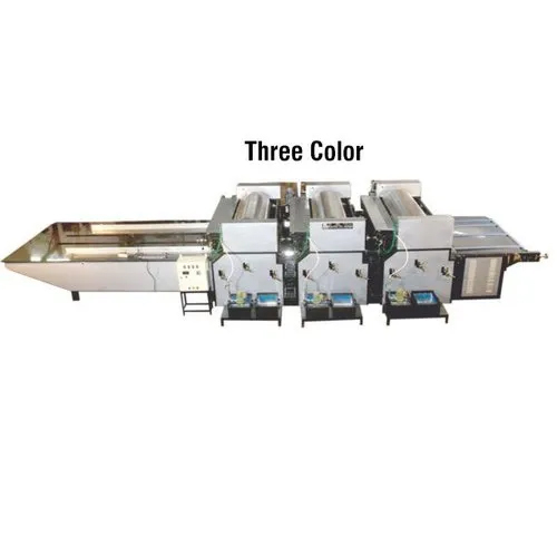 Three Color Flexo Paper Cum Board Printing Machine