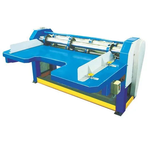 Blue Automatic Rotary Scoring Machine