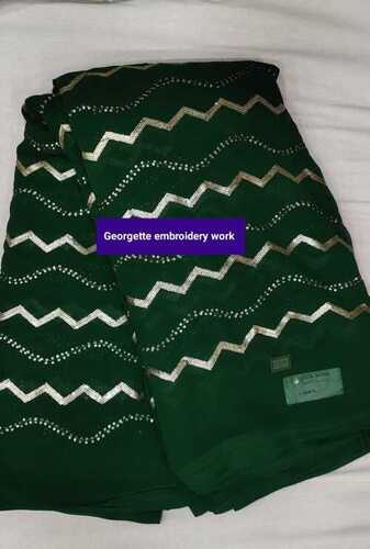 georgette embroidery work fabric