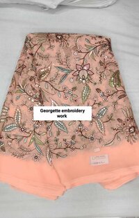 georgette embroidery work fabric