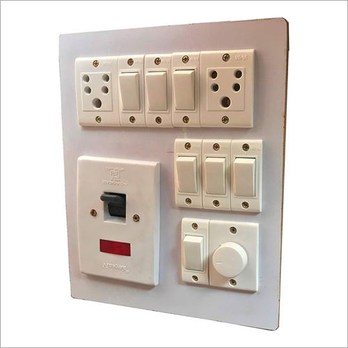 White Electric Switch