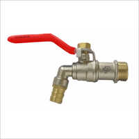 Brass Nozzle Bib Cock - Color: Silver