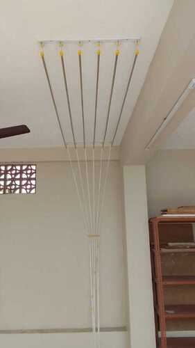 Apartment ceiling mounted cloth drying hangers in Peruva Kerala