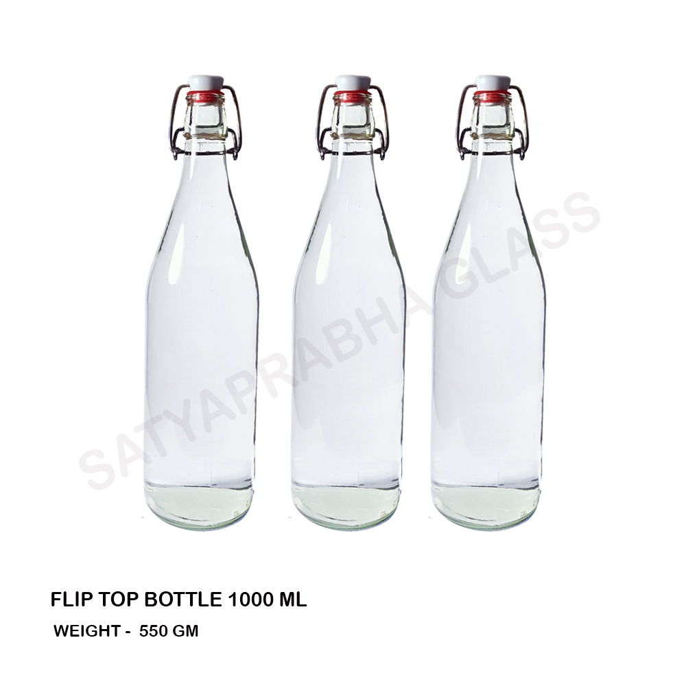 1000 ml glass water bottle