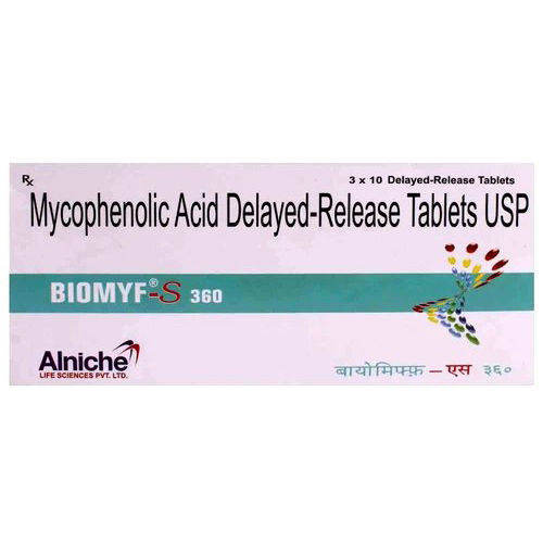 Mycophenolic Acid Delayed Release Tablets Biomyf-s 360 Grade: Medical Grade