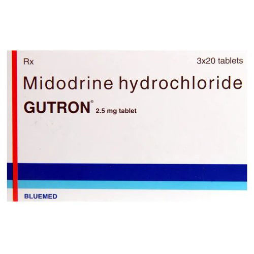 Midodrine Hydrochloride Gutron 2.5Mg Tablet Keep In A Cool & Dry Place