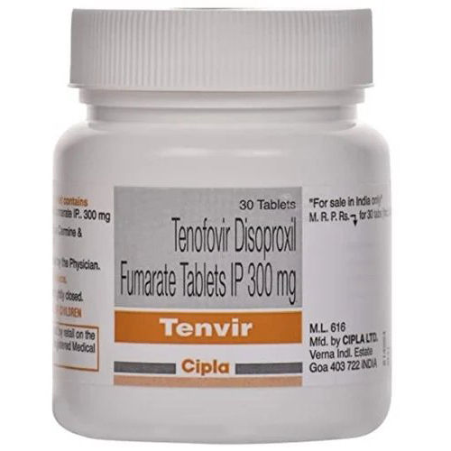 Tenvir Tenofovir Disoproxil Fumarate 300Mg Tablets Grade: Medical Grade