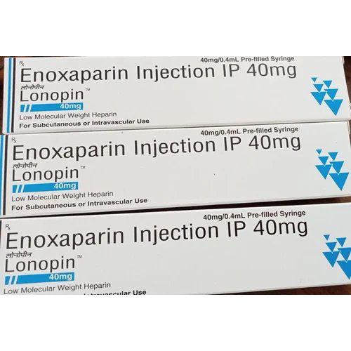 Lonopin Injection Ip Enoxaparin 40Mg Recommended For: Prevent Complications From Heart Attacks