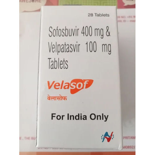 Velasof Velpatasvir Sofosbuvir Tablets Ingredients: Sofosbuvir+Velpatasvir