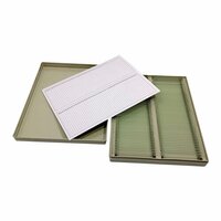 Plastic Slide Box - 100 Capacity, Abs Plastic, Greyish Color, Crack-proof Design For Laboratories And Hospitals