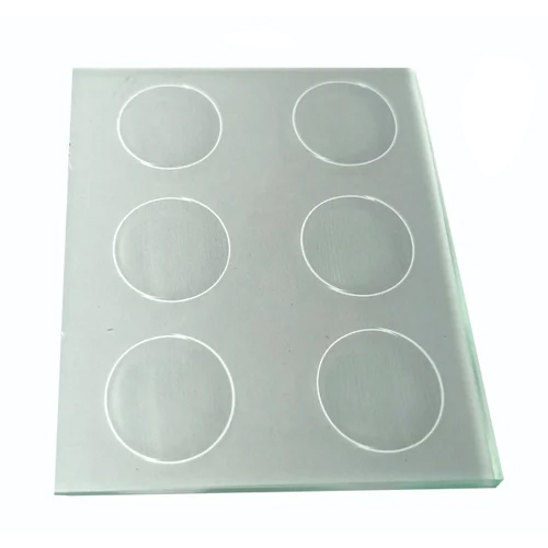 Cavity Slide Glass - Glass Material, Transparent Finish | Designed for Chemical Laboratory Applications