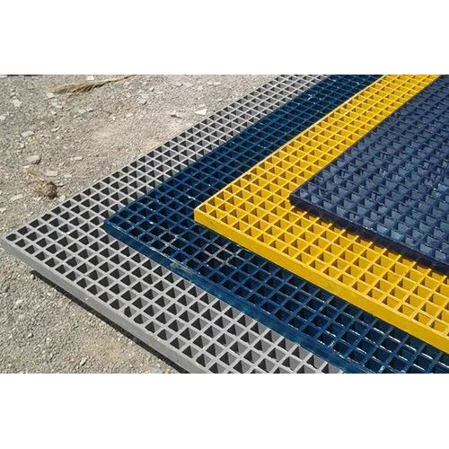 Anti-Skid FRP Grating 38 x 38 Mm Mesh