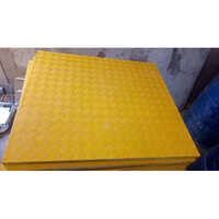 Frp Chequered Plate - Yellow, Industrial Quality | Ideal For Industrial, Domestic And Residential Use