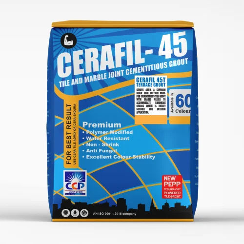 Cerafil-45 Terrace Tile And Marble Joint Cementitious Grout Application: Industrial