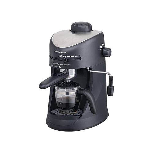 Morphy Richards New Europa 800-Watt Espresso and Cappuccino 4-Cup Coffee Maker