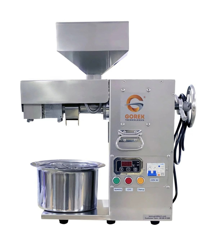 Mini Oil Press Machine - Color: Silver