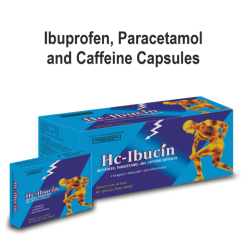 Ibuprofen Paracetamol and Caffeine Capsules