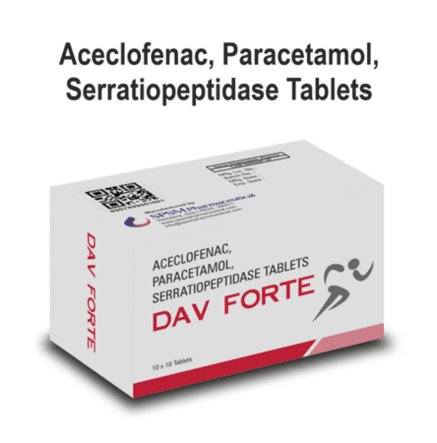 Aceclofenac Paracetamol Serratiopeptidase Tablets General Medicines