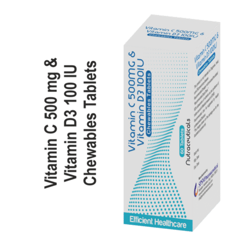 Vitamin C 500 Mg Vitamin D3 100 Iu Chewable Tablets General Medicines