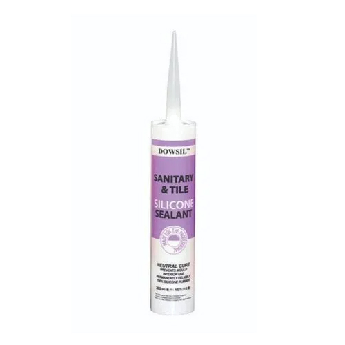 White Dowsil Sanitary Silicone Sealant