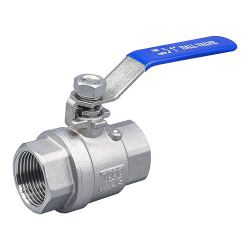 Silver-Blue Ball Valve