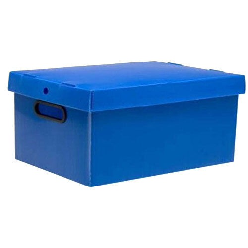 Blue PP Corrugated Storage Box