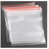 Plastic Zip Lock Bag - Color: Transparent
