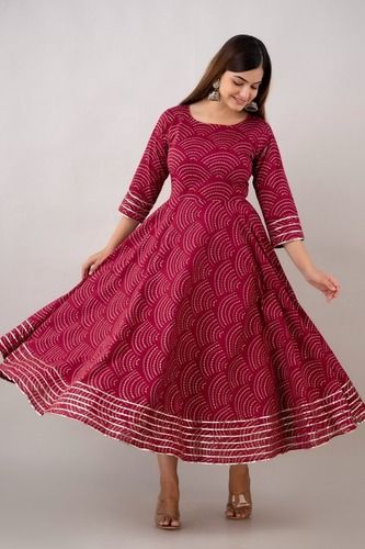 Cotton Full Flared Kurtis