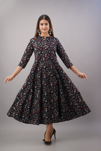 Cotton Half Flared Kurtis