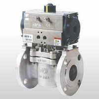 Pneumatic Actuator Two Way Plug Valve Flanged