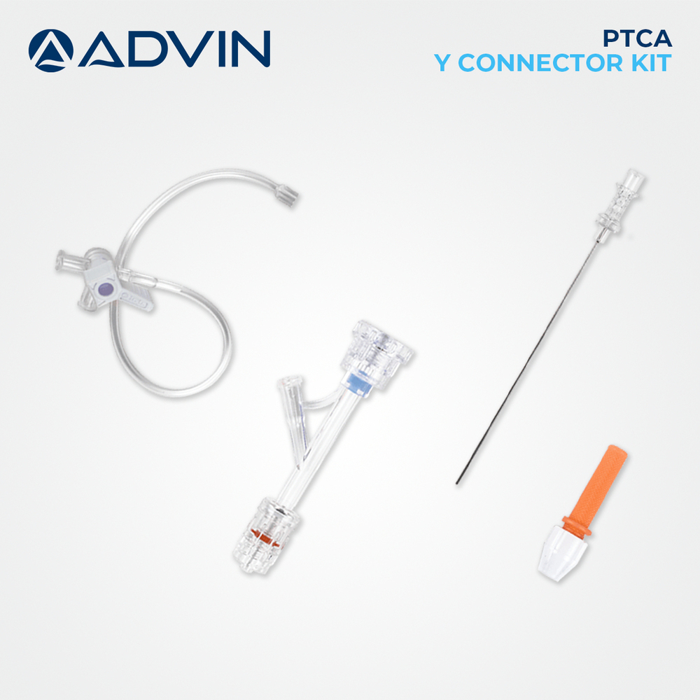 PTCA Y Connector Kit - Manual Operation Single Handed Design | Clean and Fast Insertion with Hemostatic Valve and Integrated Valve Opener