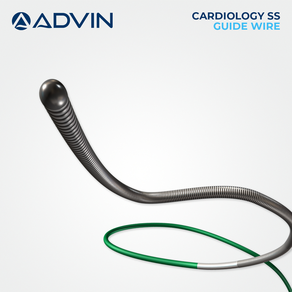 Cardiology Guide Wire - Stainless Steel Single Use Sterile ETO | Smooth Tip Flexibility Tip Durable Design Manual Operation
