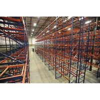 Selective Pallet Rack - Mild Steel, 8-15 Feet Height | Double-sided Shelves, Color-coated In Blue And Orange, Load Capacity 250-500 Kg/layer