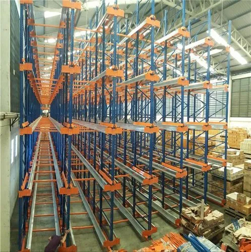 Custom-Built High-Capacity Pallet Racks - Color: Blue