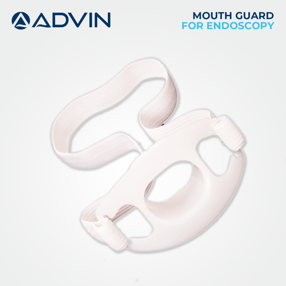 Mouth Guard - Plastic Material Flexible & Sturdy Design Advanced Patient Comfort with Insertion Port for Endoscopes