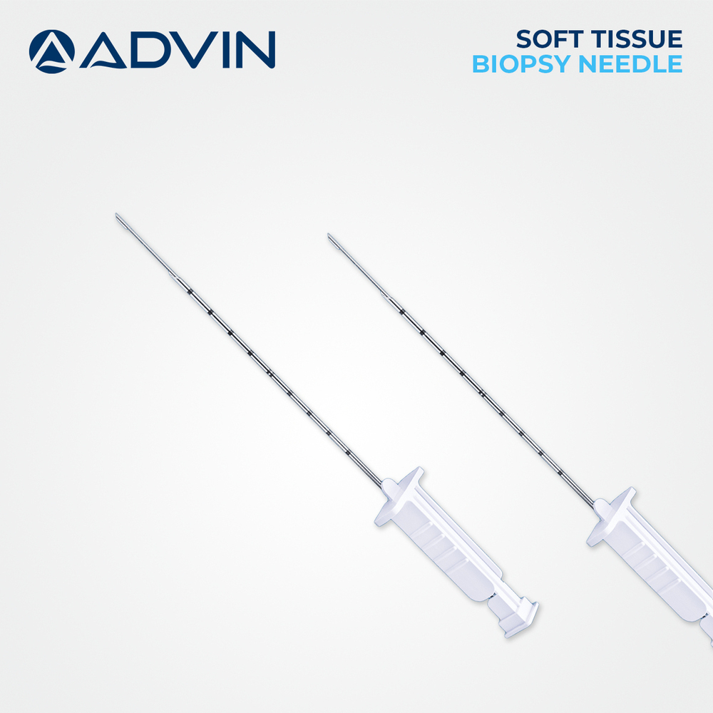 Soft Tissue Biopsy Needle - Stainless Steel 20 mm Specimen Notch Thin Wall Design with Multiple Sampling Capabilities