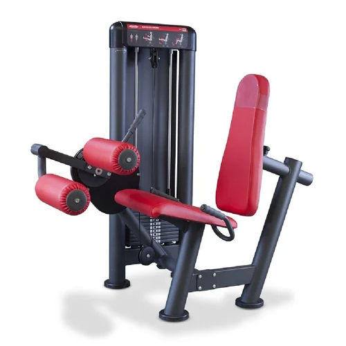 Gym Leg Curl Machine - Commercial Grade, Adjustable Black and Red Seat | Gain Strength, Manual Operation, Warranty Included