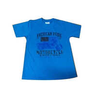 Mens Rib Neck T-Shirt - Cotton Fabric , Classic Rib Neck Design, Short Sleeves, Available in Various Colors and Prints